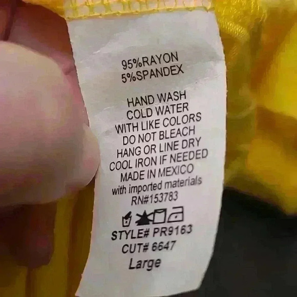 Studio 226 sz L yellow pullover top - Picture 7 of 7